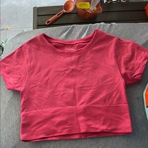 Aerie Seamless Offline Pink Shirt